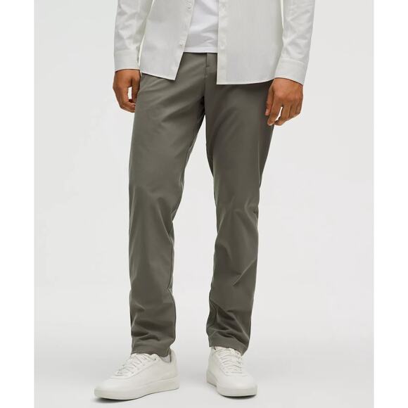 Lululemon Commission Slim-Fit Pant 32" Inseam Green/Grey Trousers - Size 34 - Picture 1 of 10